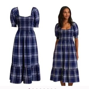 Hill House Navy Checkered Louisa Dress